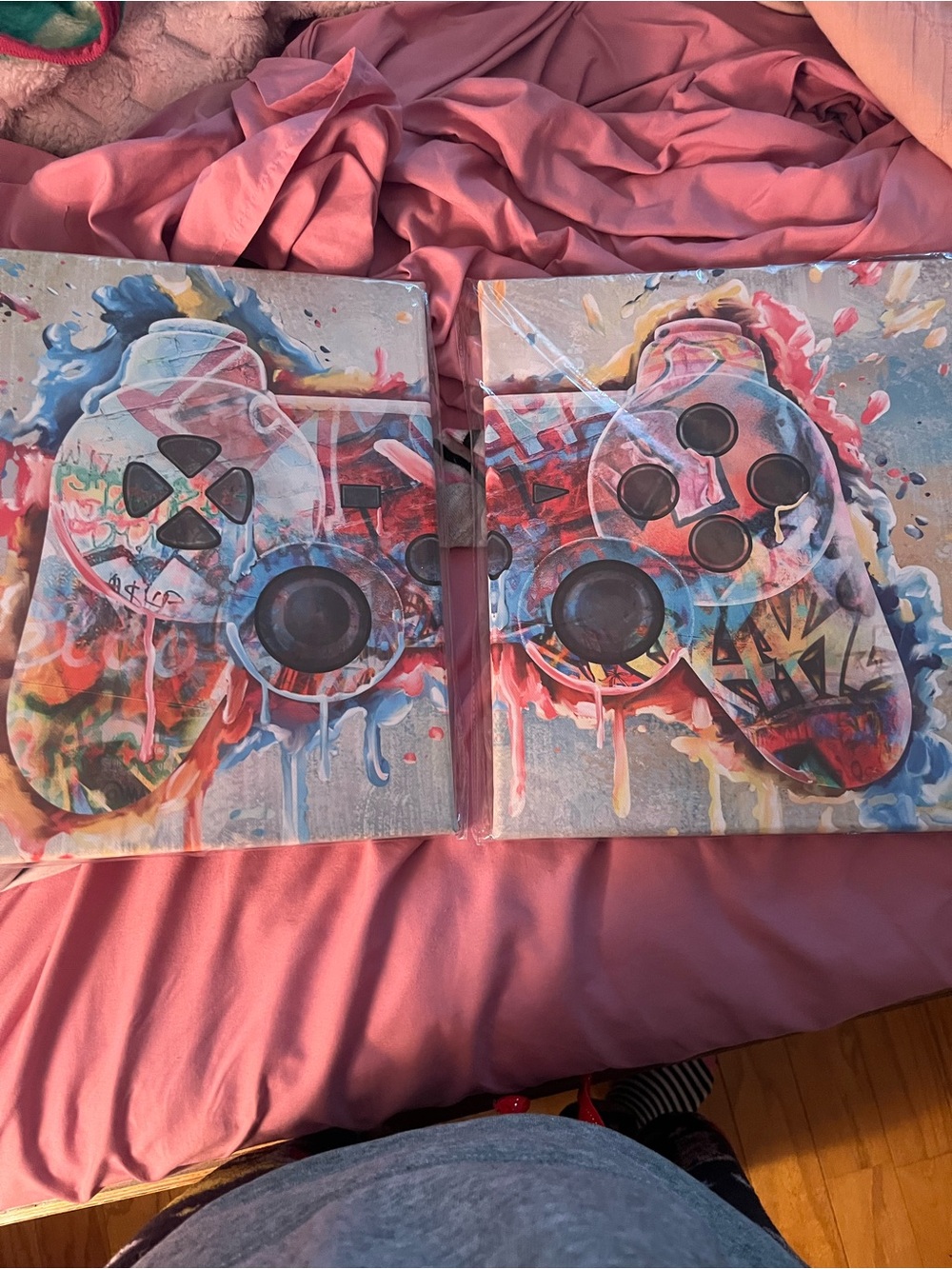 Video game, graffiti painting